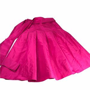 BCBG Formal Skirt, Long.  Bright Pink.  Size Women's 2.  100% Silk